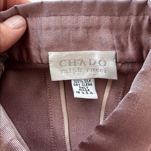Chado Ralph Rucci Light Purple/Pink Vintage Silk Shantung Tunic M - Picture 8 of 11